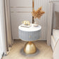 Contemporary Accent Table Nightstand Stone Bedside Cabinet with Drawer Grey 1 Piece Clearhalo 'Bedroom Furniture' 'furn' 'furn_night_stand' 'Furniture' 'night_stand' 'Nightstands' 6401342