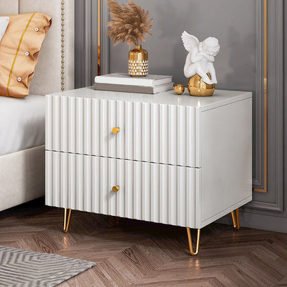 Glam Bed Nightstand Drawer Storage Imitation Wood Night Table with Legs Clearhalo 'Bedroom Furniture' 'furn' 'furn_night_stand' 'Furniture' 'night_stand' 'Nightstands' 6401400