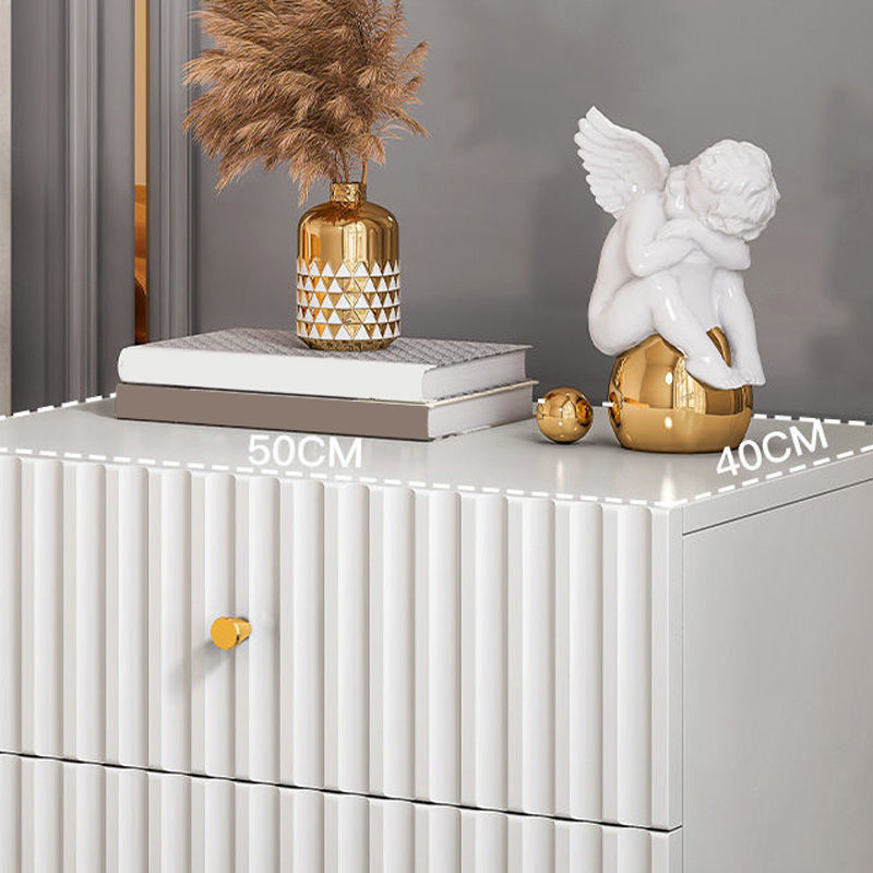 Glam Bed Nightstand Drawer Storage Imitation Wood Night Table with Legs Clearhalo 'Bedroom Furniture' 'furn' 'furn_night_stand' 'Furniture' 'night_stand' 'Nightstands' 6401405