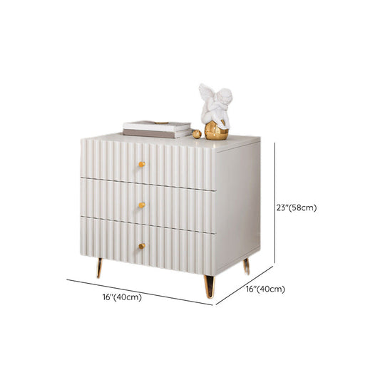 Glam Bed Nightstand Drawer Storage Imitation Wood Night Table with Legs Clearhalo 'Bedroom Furniture' 'furn' 'furn_night_stand' 'Furniture' 'night_stand' 'Nightstands' 6401408