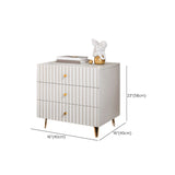 Glam Bed Nightstand Drawer Storage Imitation Wood Night Table with Legs Clearhalo 'Bedroom Furniture' 'furn' 'furn_night_stand' 'Furniture' 'night_stand' 'Nightstands' 6401408