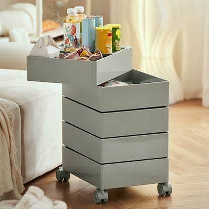 12,5 "W x 24" H moderno comodino di accento di plastica comodino per soggiorno