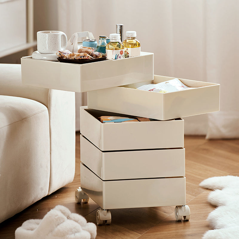 12,5 "W x 24" H moderno comodino di accento di plastica comodino per soggiorno