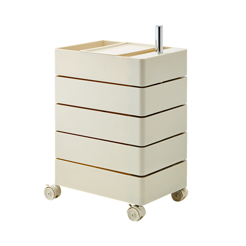 12,5 "W x 24" H moderno comodino di accento di plastica comodino per soggiorno