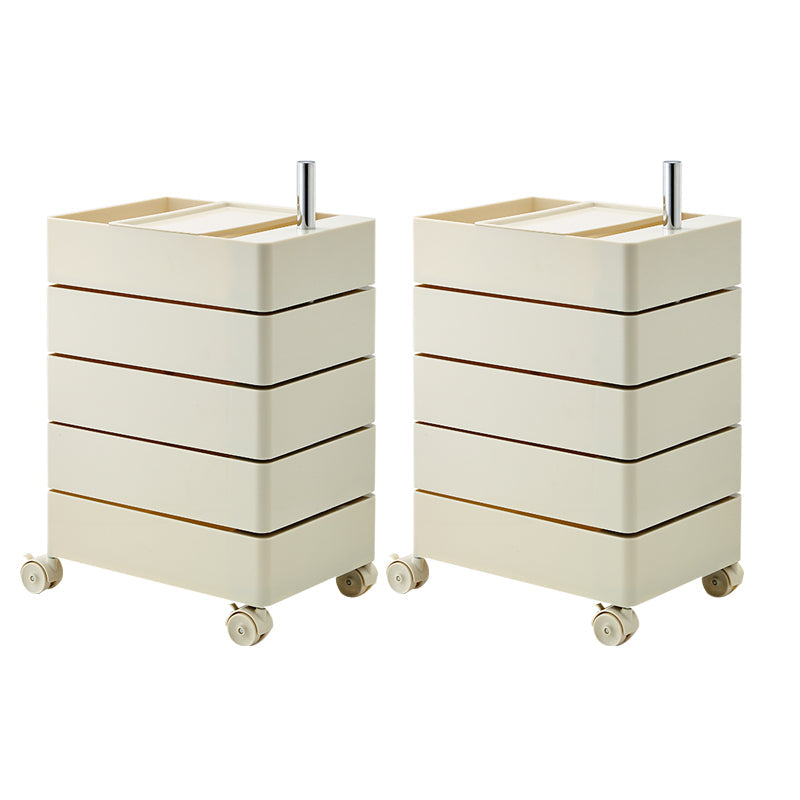 12,5 "W x 24" H moderno comodino di accento di plastica comodino per soggiorno