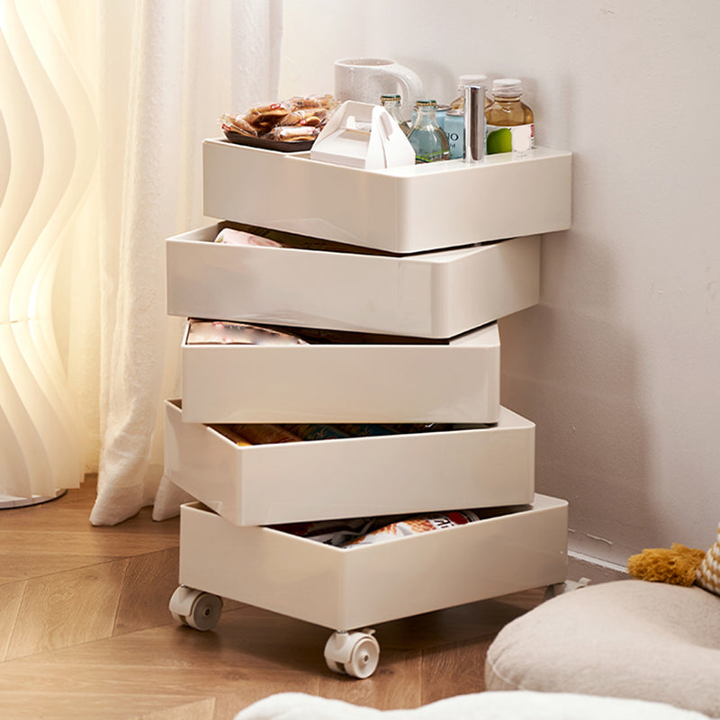 12,5 "W x 24" H moderno comodino di accento di plastica comodino per soggiorno