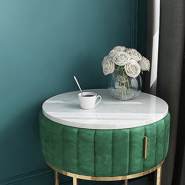 Drawer Storage Accent Table Nightstand Stone Bedside Cabinet for Bedroom Clearhalo 'Bedroom Furniture' 'furn' 'furn_night_stand' 'Furniture' 'night_stand' 'Nightstands' 6401482