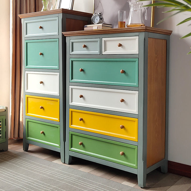 Vertical Nautical Wooden Storage Chest Bedroom Chest with Drawers Clearhalo 'Bedroom Furniture' 'Dressers & Chests' 'dressers_chests' 'furn' 'furn_dressers_chests' 'Furniture' 6401495
