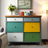 Vertical Nautical Wooden Storage Chest Bedroom Chest with Drawers Clearhalo 'Bedroom Furniture' 'Dressers & Chests' 'dressers_chests' 'furn' 'furn_dressers_chests' 'Furniture' 6401506