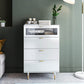 Classic Glam Storage Chest Manufactured Wood Dresser with 3 Drawers Clearhalo 'Bedroom Furniture' 'Dressers & Chests' 'dressers_chests' 'furn' 'furn_dressers_chests' 'Furniture' 6401510