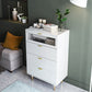 Classic Glam Storage Chest Manufactured Wood Dresser with 3 Drawers Clearhalo 'Bedroom Furniture' 'Dressers & Chests' 'dressers_chests' 'furn' 'furn_dressers_chests' 'Furniture' 6401515