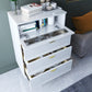 Classic Glam Storage Chest Manufactured Wood Dresser with 3 Drawers Clearhalo 'Bedroom Furniture' 'Dressers & Chests' 'dressers_chests' 'furn' 'furn_dressers_chests' 'Furniture' 6401516