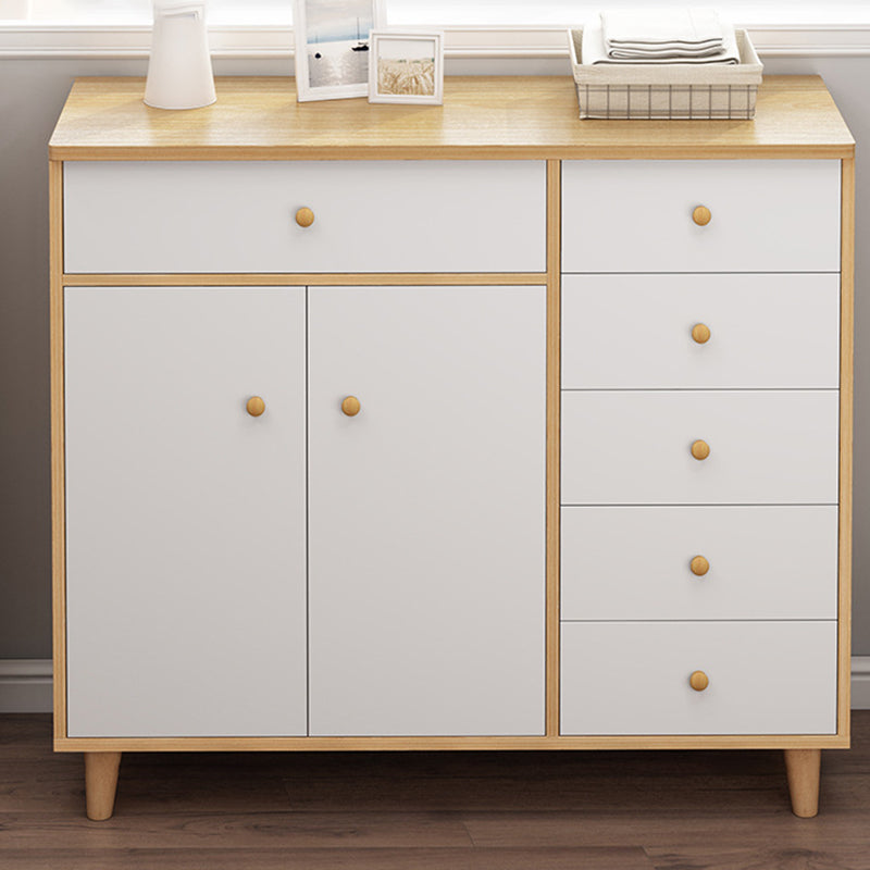 Cassettiera moderna in legno realizzata con larghezza di 14,82 pollici