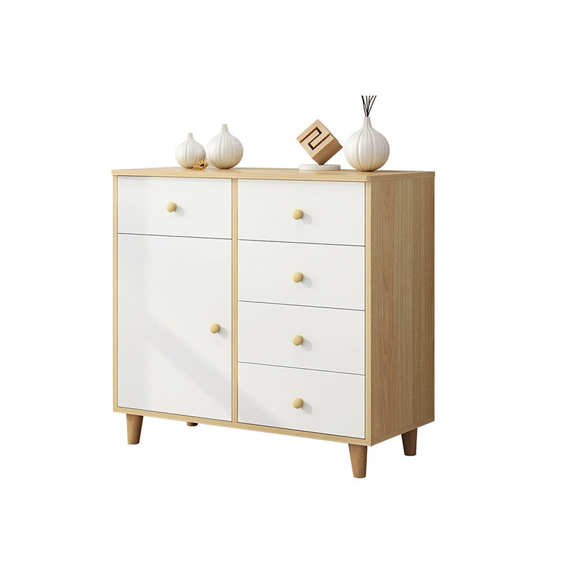 Cassettiera moderna in legno realizzata con larghezza di 14,82 pollici