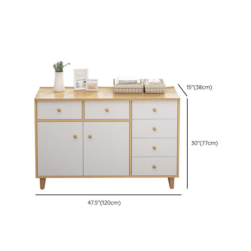 Cassettiera moderna in legno realizzata con larghezza di 14,82 pollici