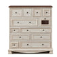 Coastal Dresser Solid Wood Storage Chest Dresser with 8/10/12 Drawers