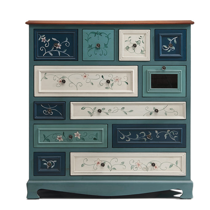 Coastal Dresser Solid Wood Storage Chest Dresser with 8/10/12 Drawers