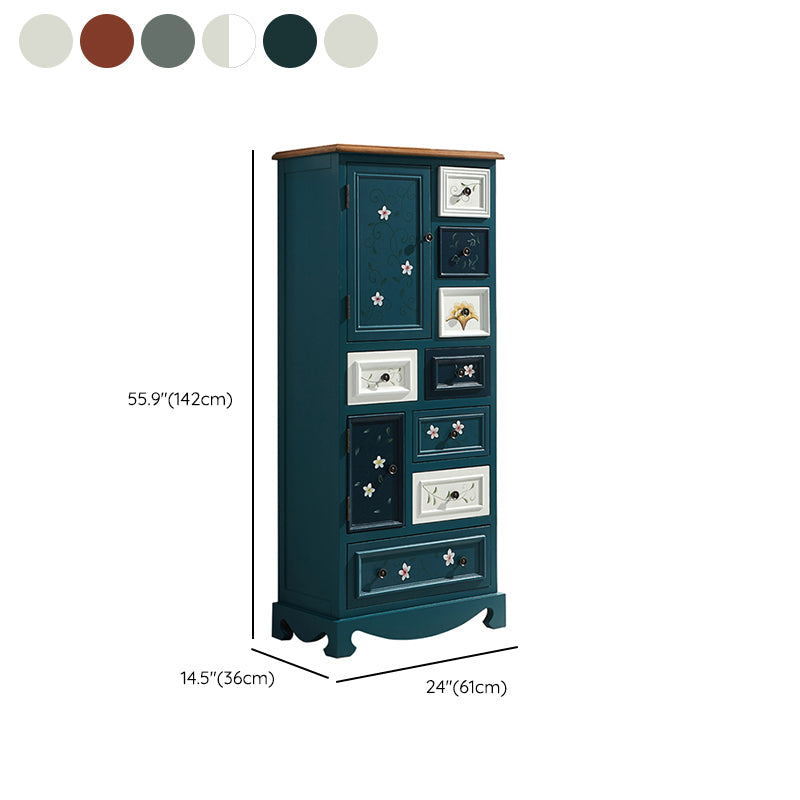 Coastal Storage Chest Dressoir Massief houten dressoir met 4/8/10/12 laden