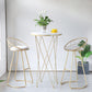Contemporary Low Back Bar Stools Metal Barstool with Cushion for Bar Clearhalo 'Bar Furniture' 'Bar Stools' 'bar_stools' 'furn' 'furn_bar_stools' 'Furniture' 'Kitchen & Dining Furniture' 6402484
