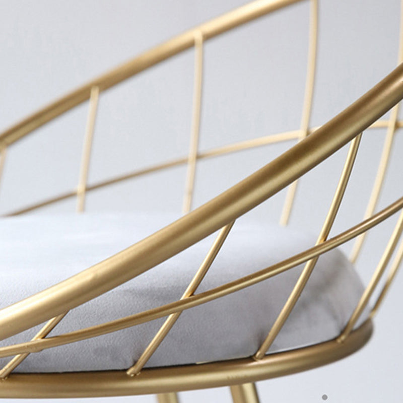 Contemporary Low Back Bar Stools Metal Barstool with Cushion for Bar Clearhalo 'Bar Furniture' 'Bar Stools' 'bar_stools' 'furn' 'furn_bar_stools' 'Furniture' 'Kitchen & Dining Furniture' 6402492
