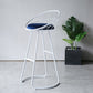 Contemporary Low Back Bar Stools Metal Barstool with Cushion for Bar Clearhalo 'Bar Furniture' 'Bar Stools' 'bar_stools' 'furn' 'furn_bar_stools' 'Furniture' 'Kitchen & Dining Furniture' 6402504