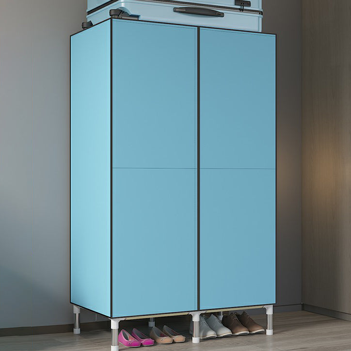 Hinged Wardrobe Armoire Modern Steel Wardrobe Closet with Legs