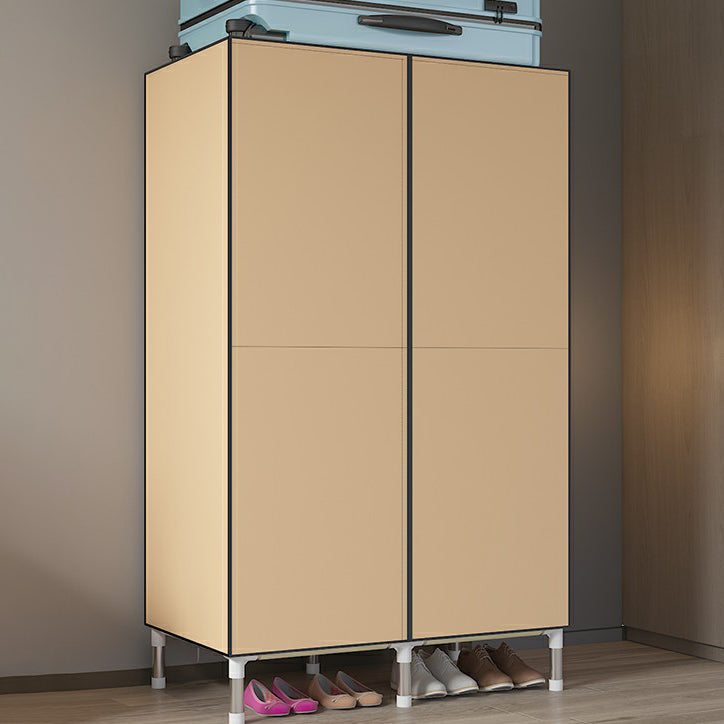 Hinged Wardrobe Armoire Modern Steel Wardrobe Closet with Legs
