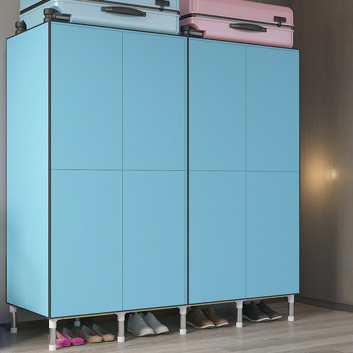 Hinged Wardrobe Armoire Modern Steel Wardrobe Closet with Legs