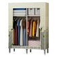 Contemporary Wardrobe Closet with Legs Metal Wardrobe Cabinet 51"L x 18"W x 67"H Yellow-Green Clearhalo 'Armoires & Wardrobes' 'armoires_wardrobes' 'Bedroom Furniture' 'furn' 'furn_armoires_wardrobes' 'Furniture' 6402632