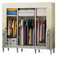 Contemporary Wardrobe Closet with Legs Metal Wardrobe Cabinet 70.9"L x 17.7"W x 66.9"H Yellow-Green Clearhalo 'Armoires & Wardrobes' 'armoires_wardrobes' 'Bedroom Furniture' 'furn' 'furn_armoires_wardrobes' 'Furniture' 6402641