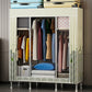 Contemporary Wardrobe Closet with Legs Metal Wardrobe Cabinet Clearhalo 'Armoires & Wardrobes' 'armoires_wardrobes' 'Bedroom Furniture' 'furn' 'furn_armoires_wardrobes' 'Furniture' 6402644