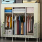 Contemporary Wardrobe Closet with Legs Metal Wardrobe Cabinet Clearhalo 'Armoires & Wardrobes' 'armoires_wardrobes' 'Bedroom Furniture' 'furn' 'furn_armoires_wardrobes' 'Furniture' 6402646