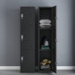 Industrial Storage Cabinet Hinged Wardrobe Closet for Bedroom