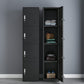 Industrial Storage Cabinet Hinged Wardrobe Closet for Bedroom
