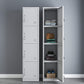 Industrial Storage Cabinet Hinged Wardrobe Closet for Bedroom