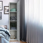 Industrial Storage Cabinet Hinged Wardrobe Closet for Bedroom