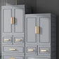 Plastic Wardrobe Cabinet with Drawer Modern Hinged Wardrobe Closet