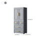 Plastic Wardrobe Cabinet with Drawer Modern Hinged Wardrobe Closet