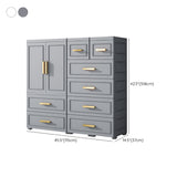 Plastic Wardrobe Cabinet with Drawer Modern Hinged Wardrobe Closet