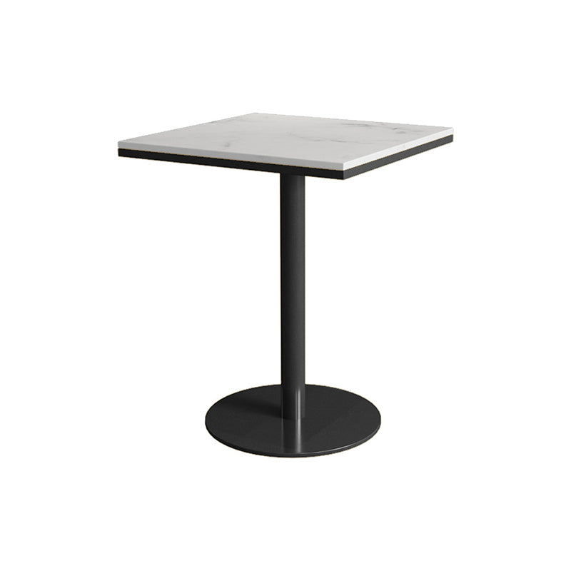 Nórdica 1/3/5 Piezas Juego de comedor Rectángulo Mesa de comedor de piedra para café