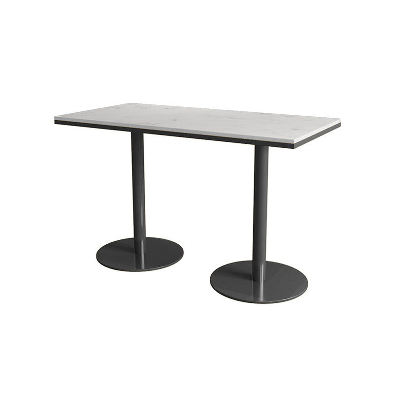 Nórdica 1/3/5 Piezas Juego de comedor Rectángulo Mesa de comedor de piedra para café