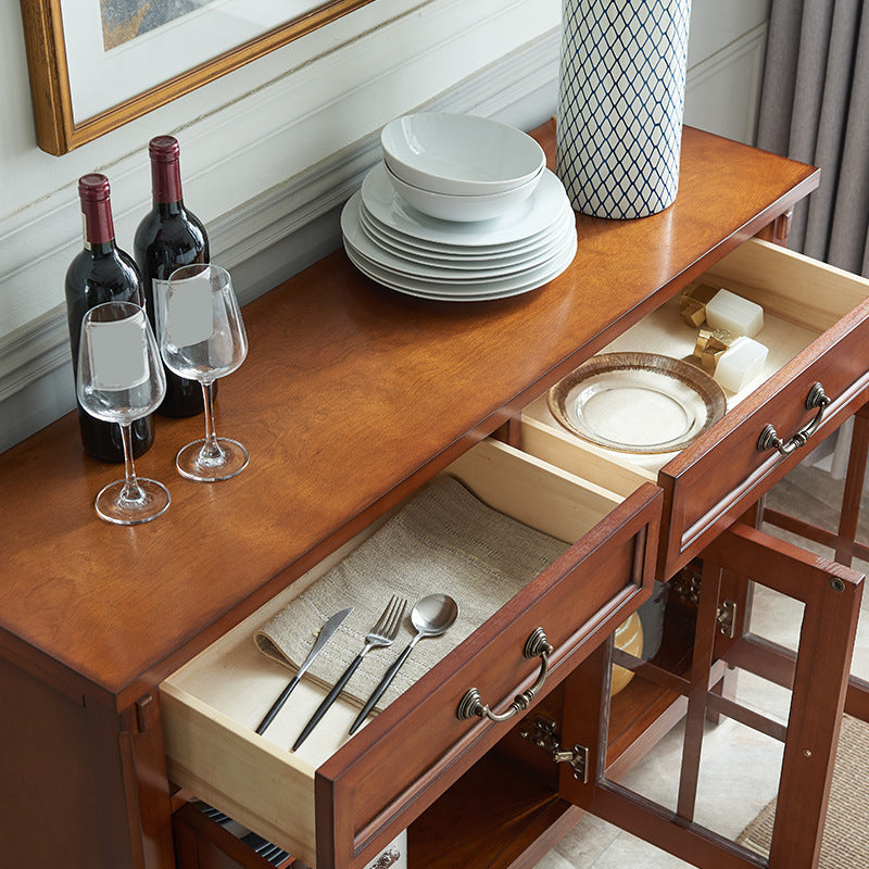 Moderno sideboard in legno buffet 2 cassetti armadi a buffet sideboard