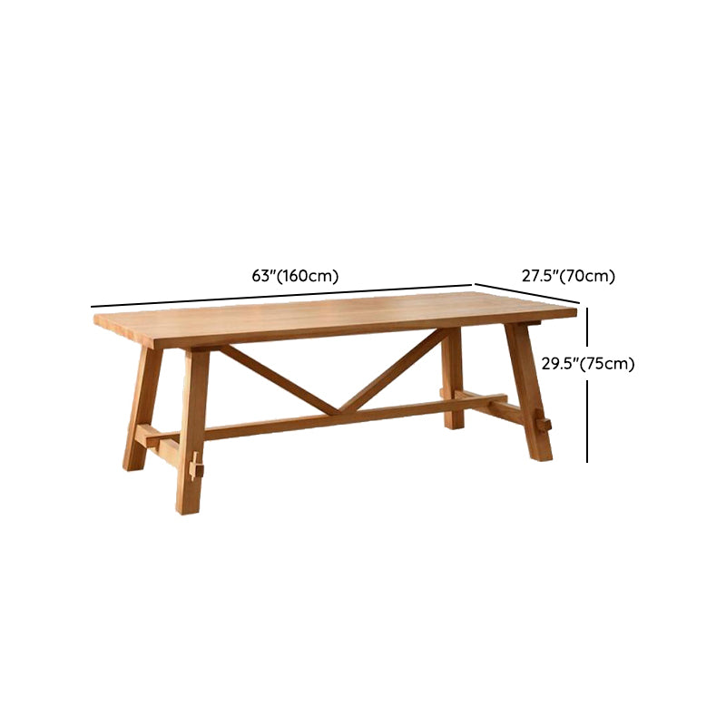 Tradizionale 1/2/3/5/7 pezzi set da pranzo tavolo da pranzo in legno di pino rettangolo per sala da pranzo