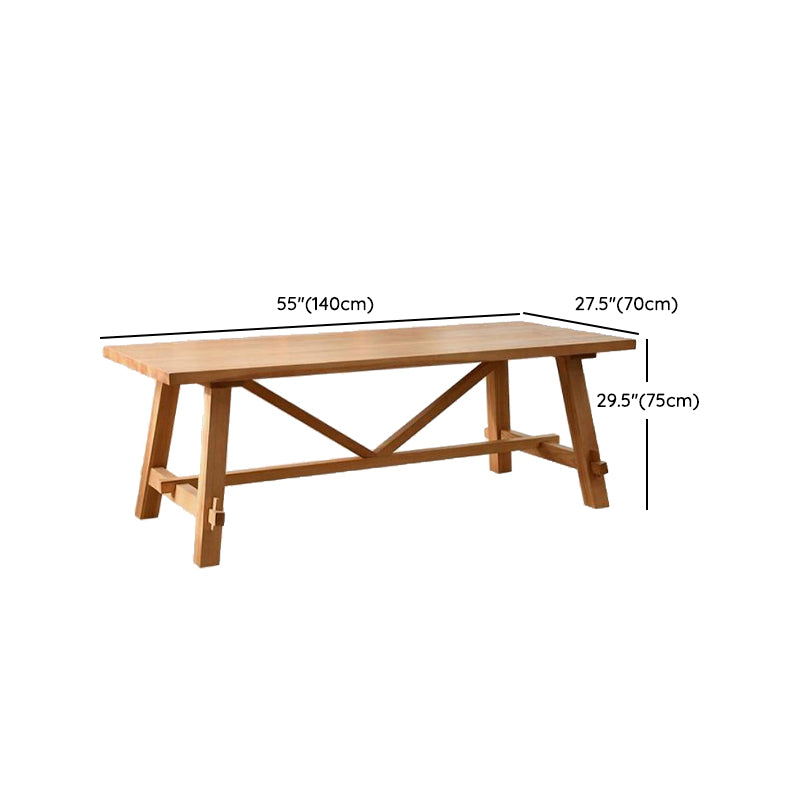Tradizionale 1/2/3/5/7 pezzi set da pranzo tavolo da pranzo in legno di pino rettangolo per sala da pranzo