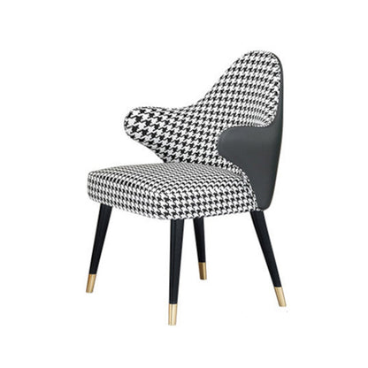 Modern Round Dining Table Set 1/4/5 Pieces Dining Set with Padded Chairs 1 Grey Chair Clearhalo 'Dining Room Sets' 'Dining Tables & Seating' 'dining_room_set' 'furn' 'furn_dining_room_set' 'Furniture' 'Kitchen & Dining Furniture' 6403082