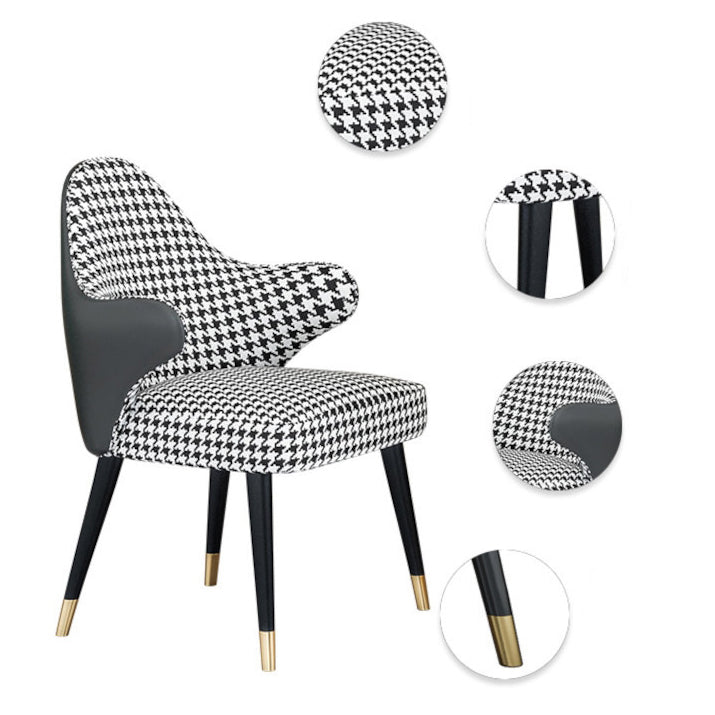 Modern Round Dining Table Set 1/4/5 Pieces Dining Set with Padded Chairs Clearhalo 'Dining Room Sets' 'Dining Tables & Seating' 'dining_room_set' 'furn' 'furn_dining_room_set' 'Furniture' 'Kitchen & Dining Furniture' 6403087