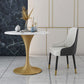 Glam Dinette Set voor eetkamer 1/4/5 stuks gepolijste afwerking eettafel set