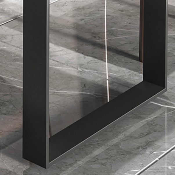 Industrial Dining Table Set 1/3/5/7 Pcs Solid Wood Dining Table and Cow Horn Chairs