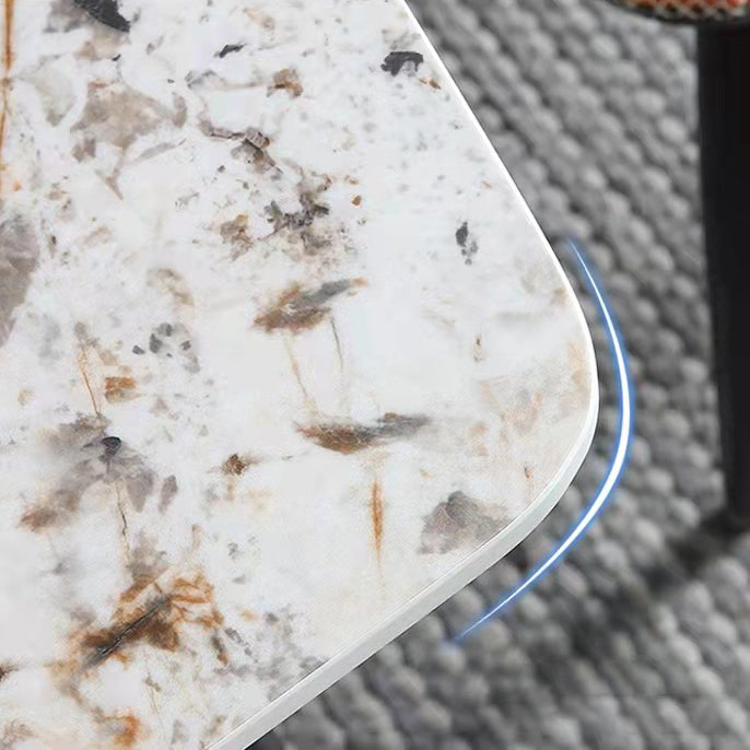 Set di dinette glam per sala da pranzo 1/4/6/7 pezzi set da pranzo bianco lucido