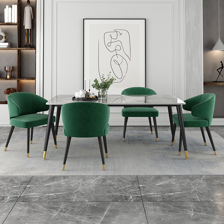 Moderne eettafel ingesteld 1/2/5 pc's metalen frame eettafel en stoelen